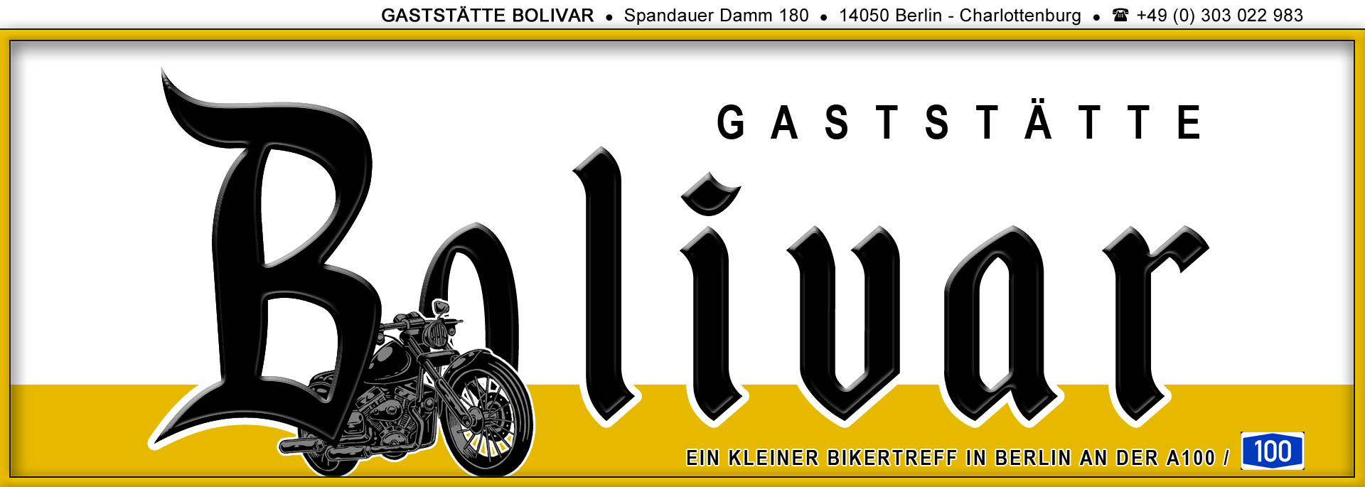 Biker Treff Bolivar in Berlin, für die Bikerin und den Biker
