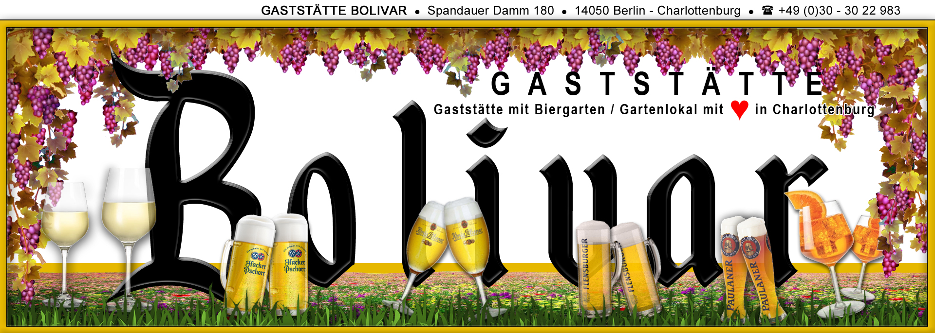 Frühschoppen in geselliger und fröhlicher Runde - Gemeinsam etwas Essen und Trinken - Wir bieten frische Biere Essen der Saison und mehr in unserem schönen Gartenlokal an - Wohin in Berlin - ins Bolivar - Dieses ist das richtige Ausflugsziel