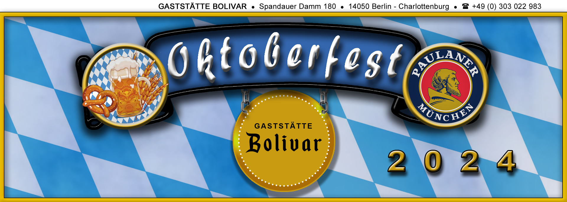 Oktoberfest 2024, am 14. September 2024 im Bolivar, in Berlin - Charlottenburg - Westend - mit Tanz